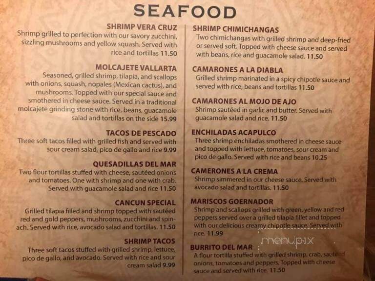 Mi Casa Mexican Cuisine - Aledo, IL menu_pic