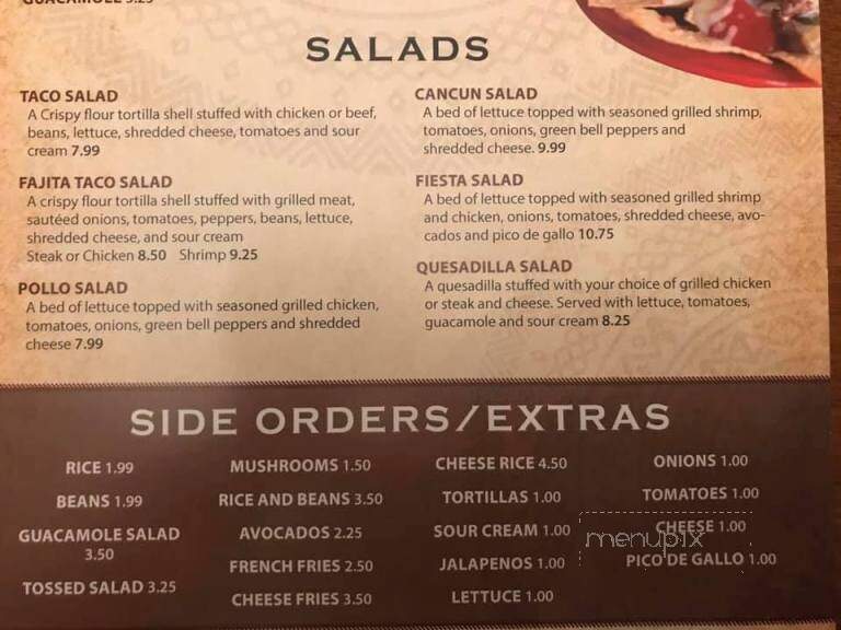 Mi Casa Mexican Cuisine - Aledo, IL menu_pic