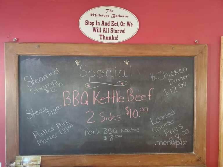 Millstone Barbeque - Burlington, WV menu_pic