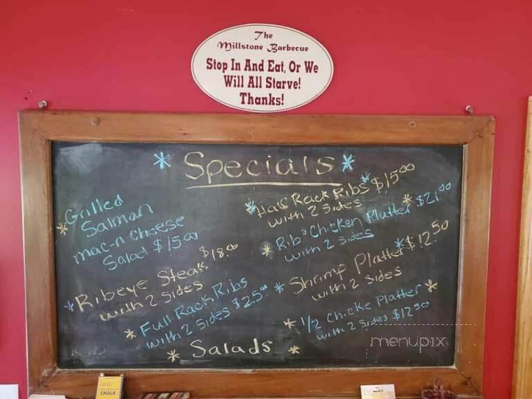 Millstone Barbeque - Burlington, WV menu_pic