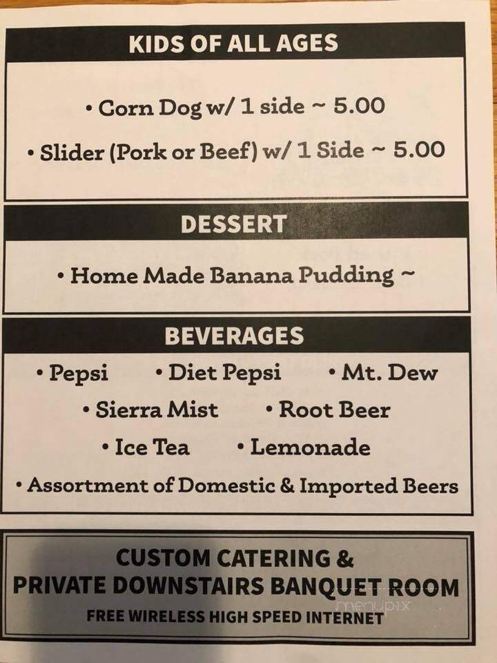 Millstone Barbeque - Burlington, WV menu_pic