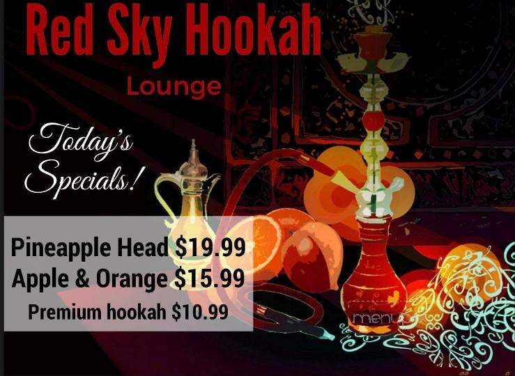 Red Sky Hookah Lounge - Houston, TX menu_pic