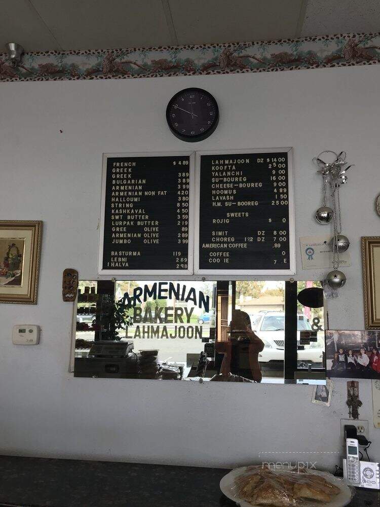 Bread Basket Bakery - Fresno, CA menu_pic