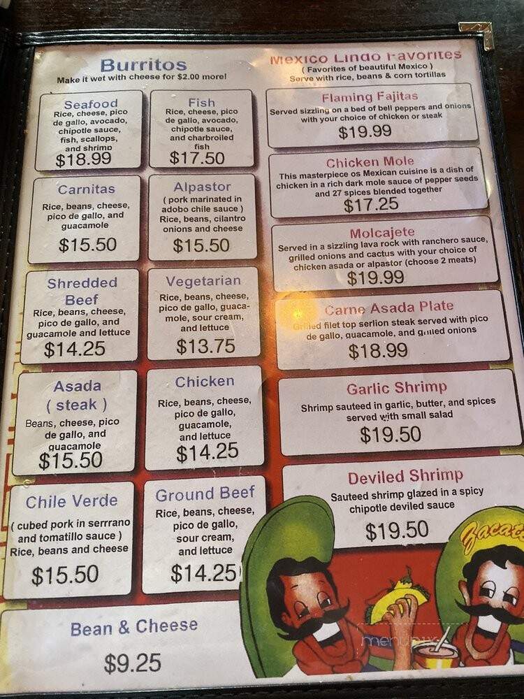 Fernando's Mexican Grill - Kahului, HI menu_pic