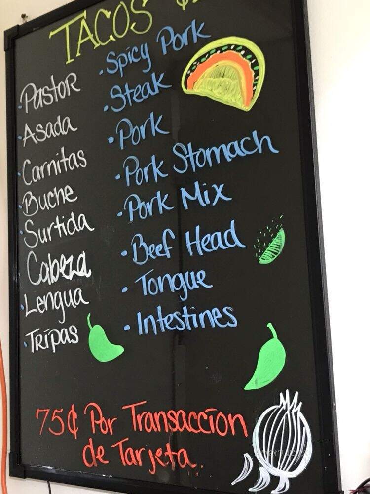 Aguitas Bar & Grill - Sparks, NV menu_pic