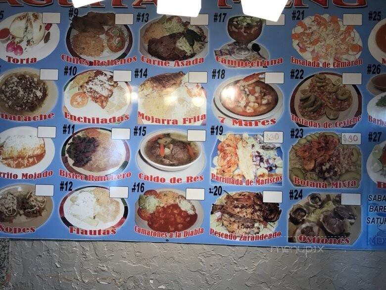 Aguitas Bar & Grill - Sparks, NV menu_pic