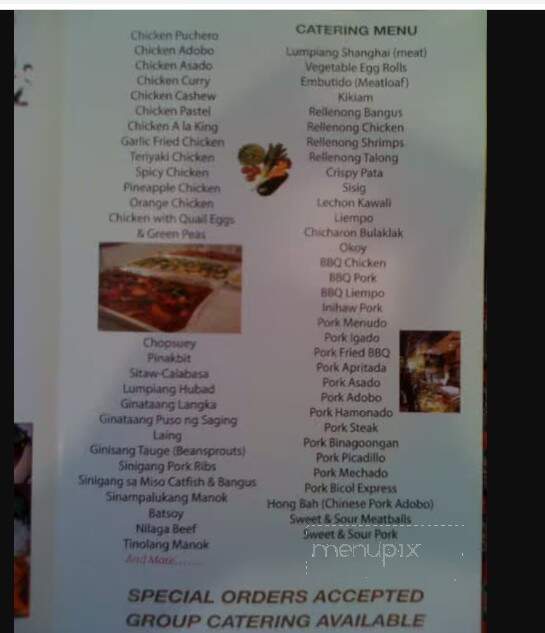 Manila Good Ha - Glendale, CA menu_pic