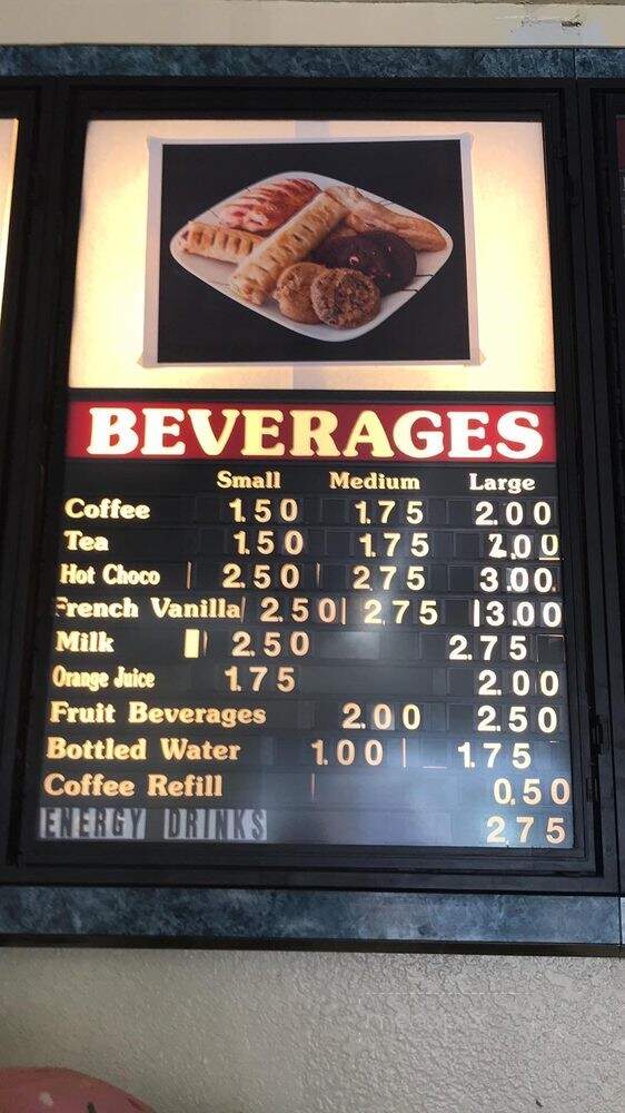 Valley Donuts - Gonzales, CA menu_pic