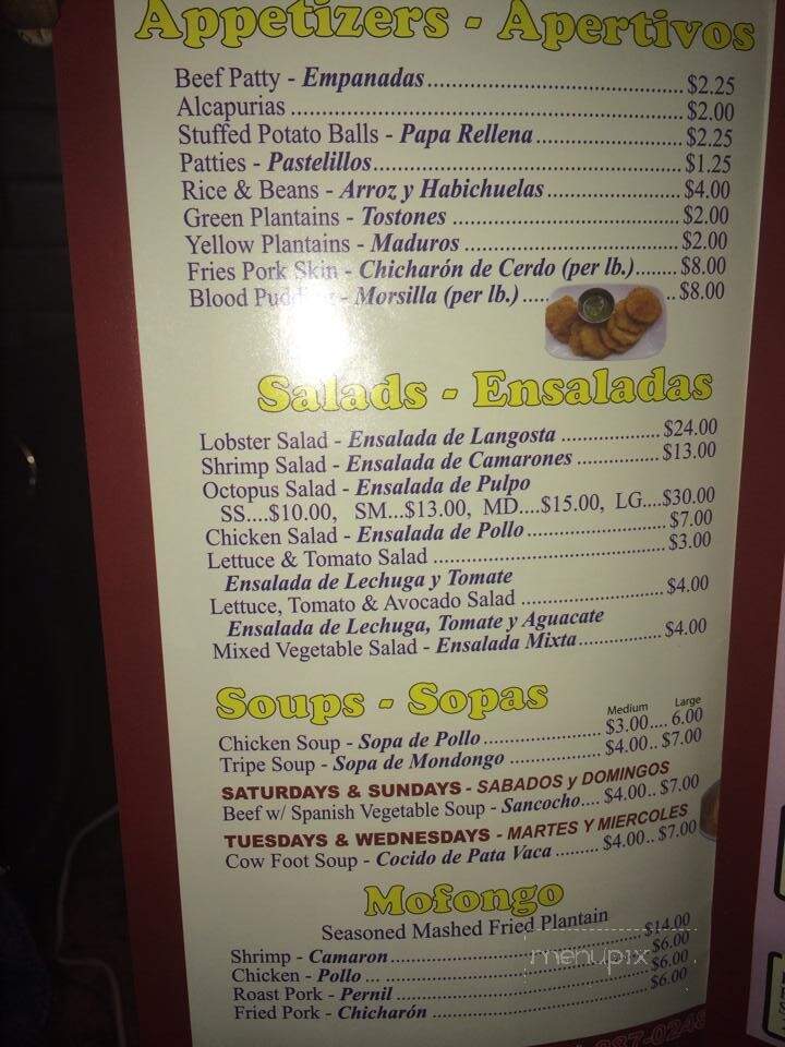 La Cabana Rodriguez - Brooklyn, NY menu_pic