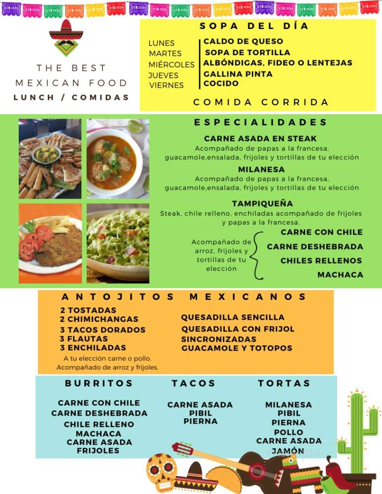 Cafe El Ramffles - Nogales, AZ menu_pic
