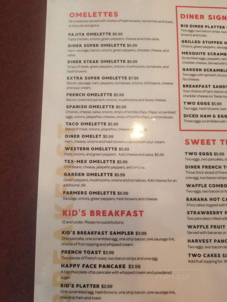 Mesquite Diner - Mesquite, TX menu_pic