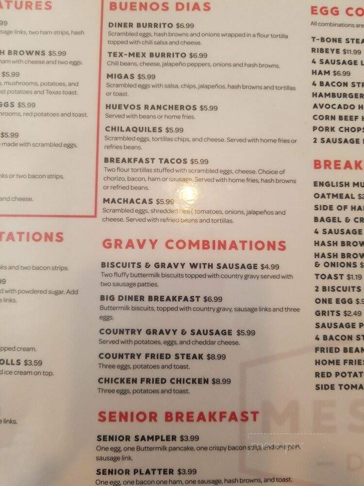 Mesquite Diner - Mesquite, TX menu_pic