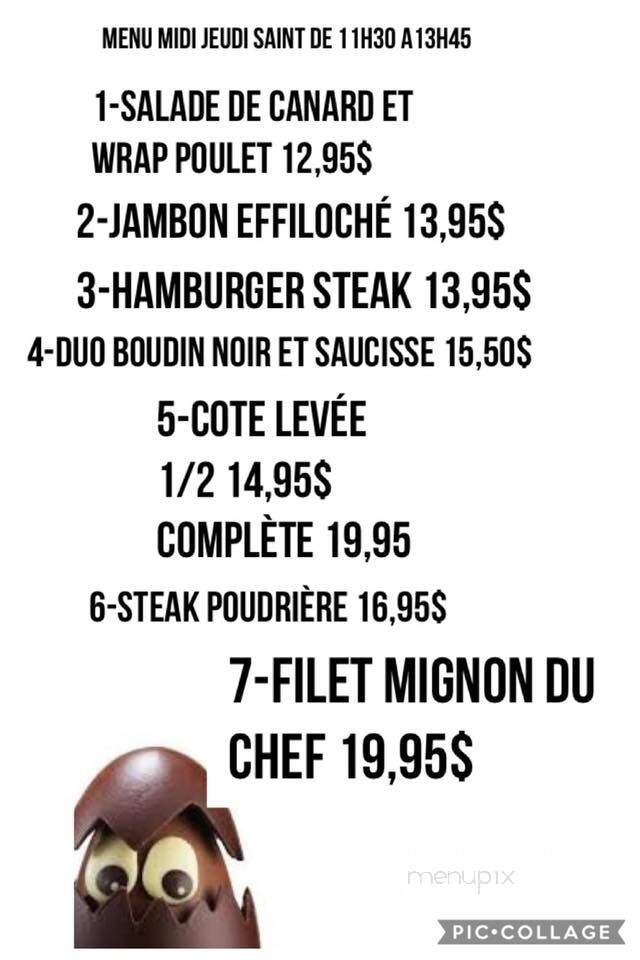 Brasserie La Poudriere Inc - Beloeil, QC menu_pic