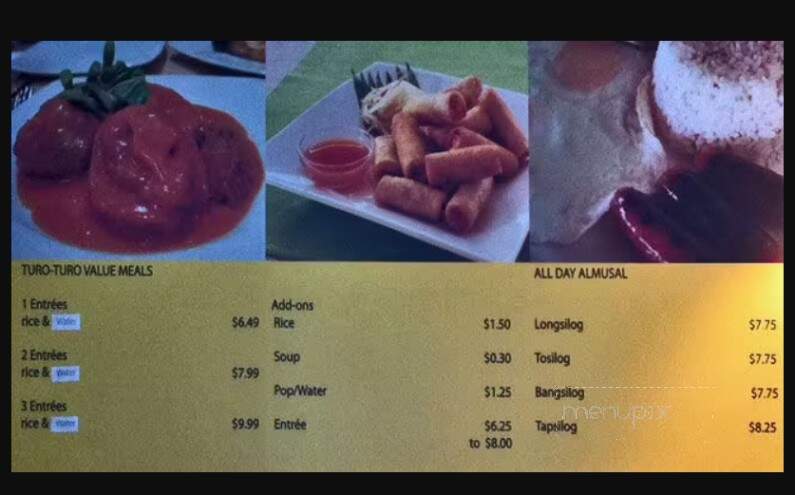 Fiesta Filipino Restaurant - North Vancouver, BC menu_pic