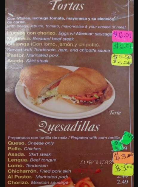 La Rosa - Elgin, IL menu_pic