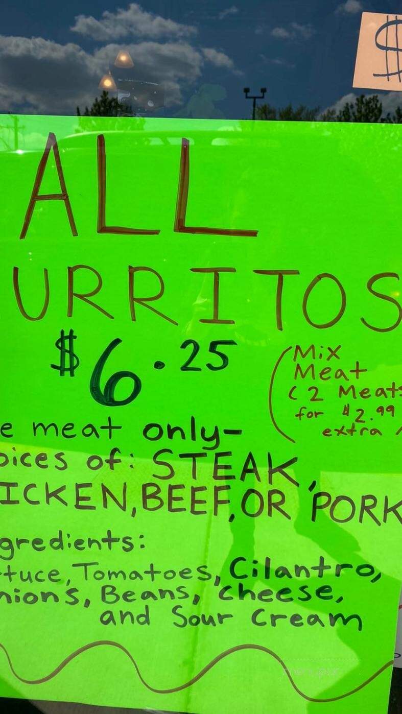Chole's Mexican Restaurant - Glenwood, IL menu_pic