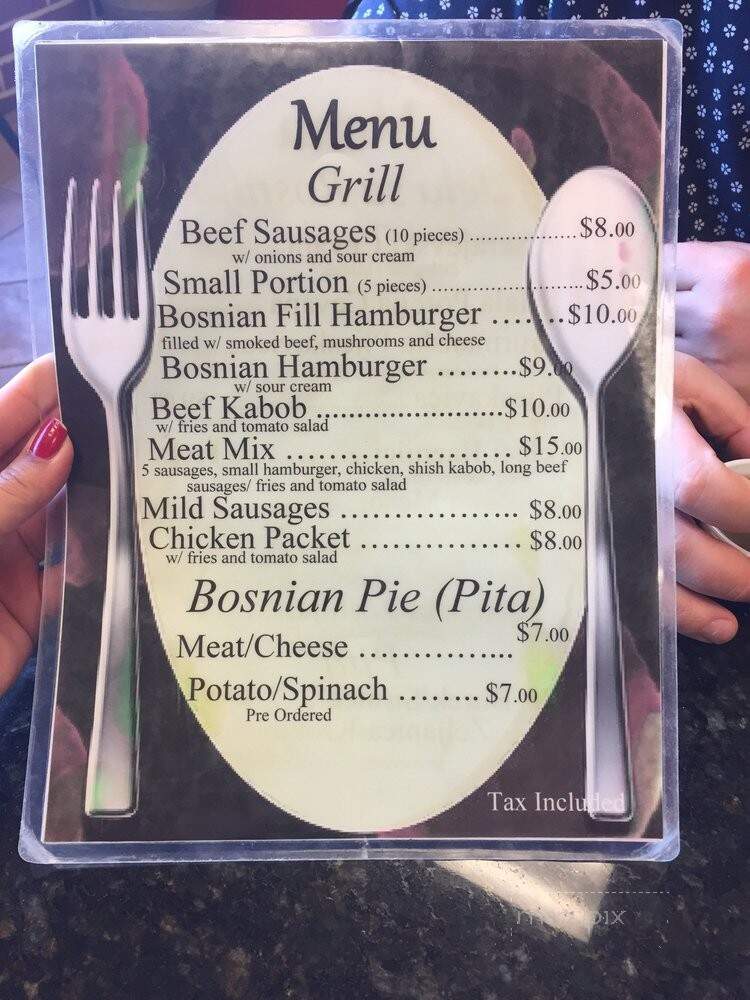 Coffee Slasticarna Drina - Chicago, IL menu_pic