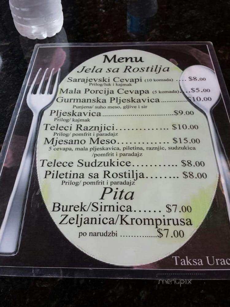 Coffee Slasticarna Drina - Chicago, IL menu_pic