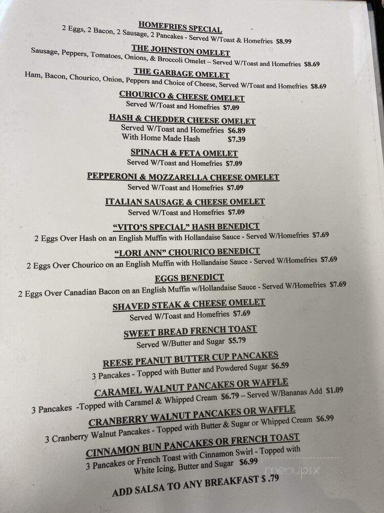 Homefries Restaurant - Johnston, RI menu_pic