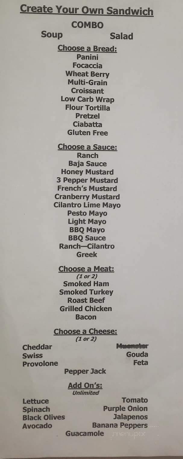 Gidgets Sandwich Shack - Wichita Falls, TX menu_pic