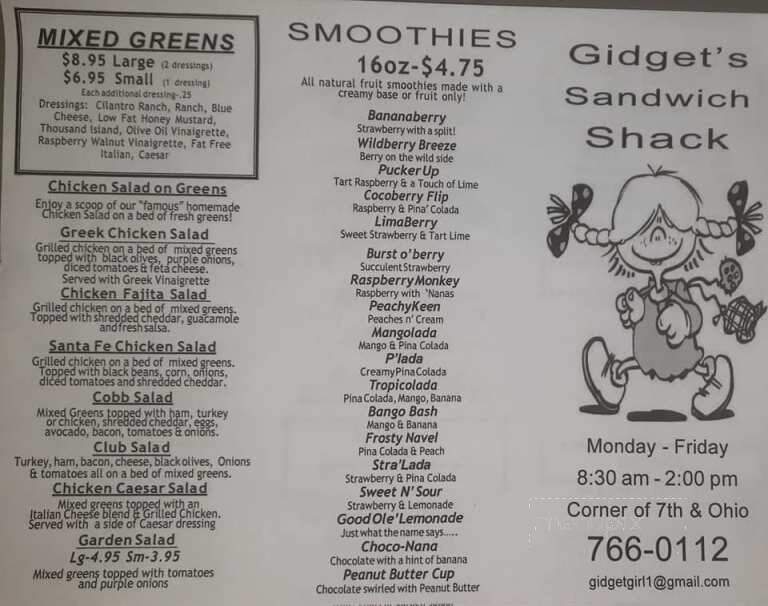 Gidgets Sandwich Shack - Wichita Falls, TX