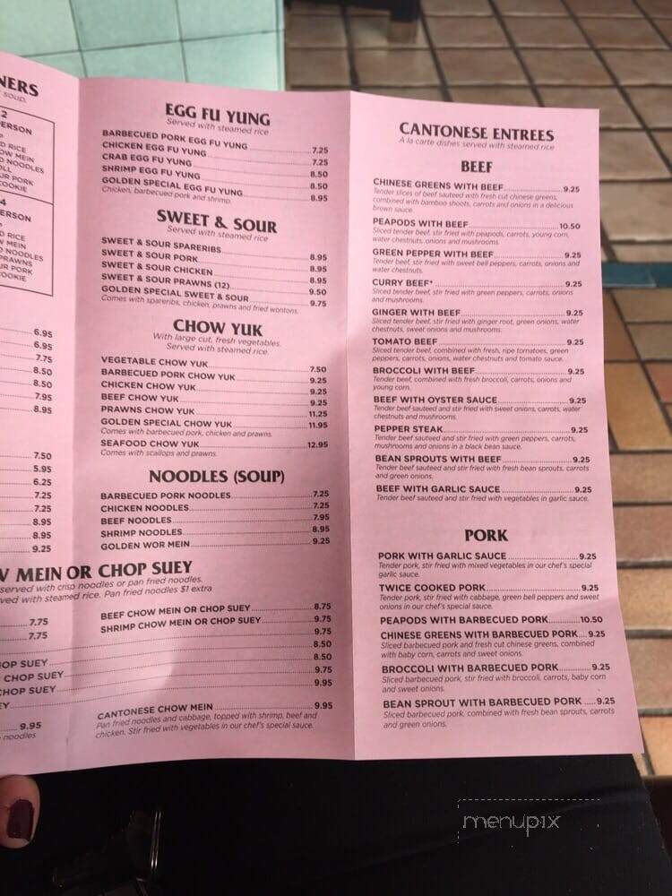 Golden Lion Chinese Restaurant - Poulsbo, WA menu_pic