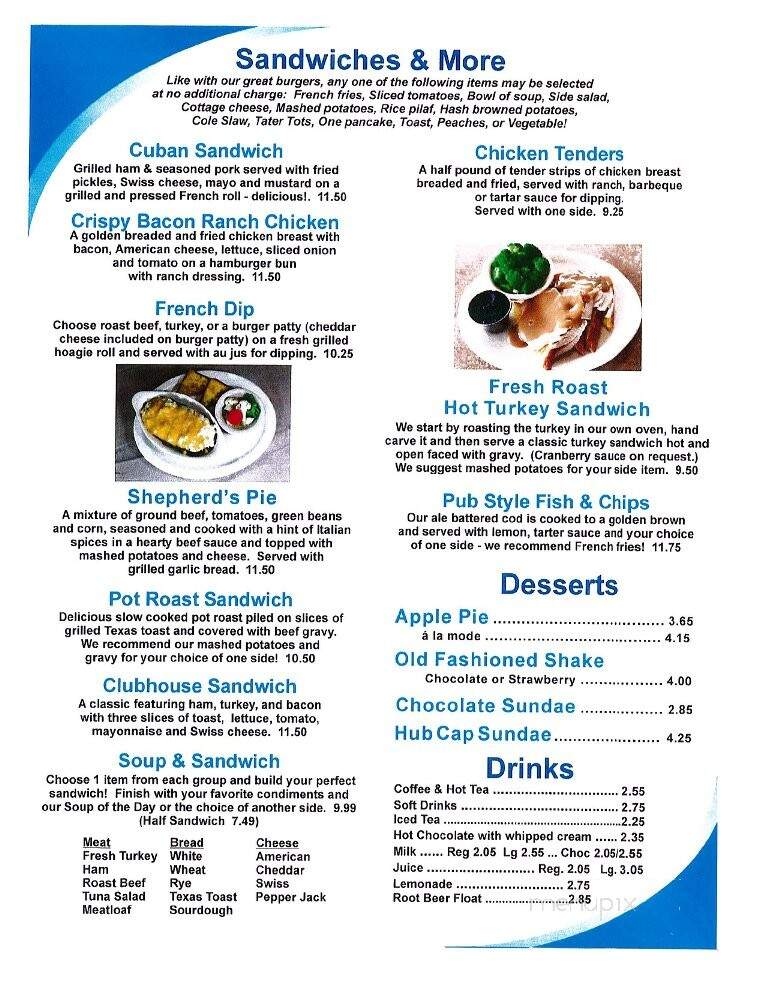 Saks Family Restaurant - Ellensburg, WA menu_pic