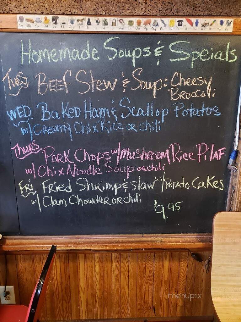 Red School Cafe - Bristol, WI menu_pic