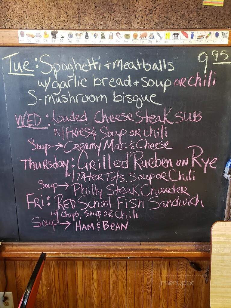 Red School Cafe - Bristol, WI menu_pic