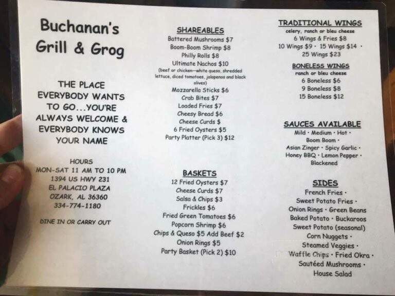 Buchanan's Grill & Grog - Ozark, AL