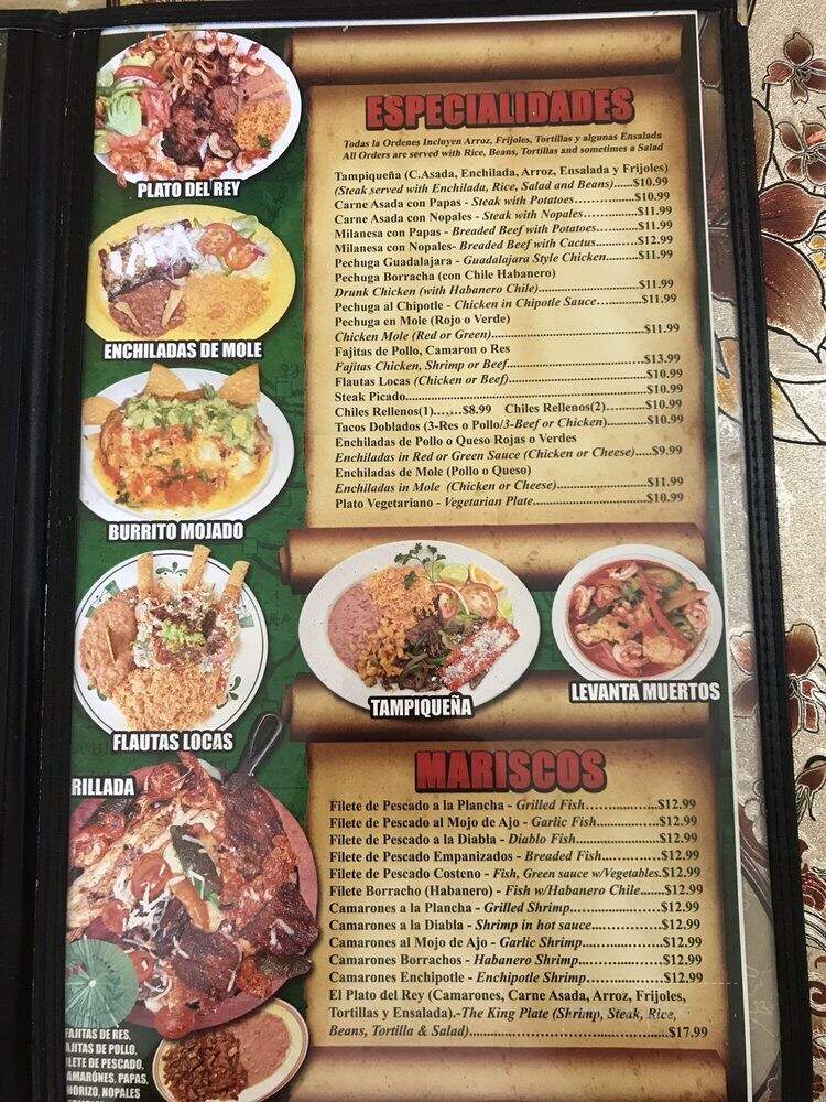 El Huarachito - Los Angeles, CA menu_pic
