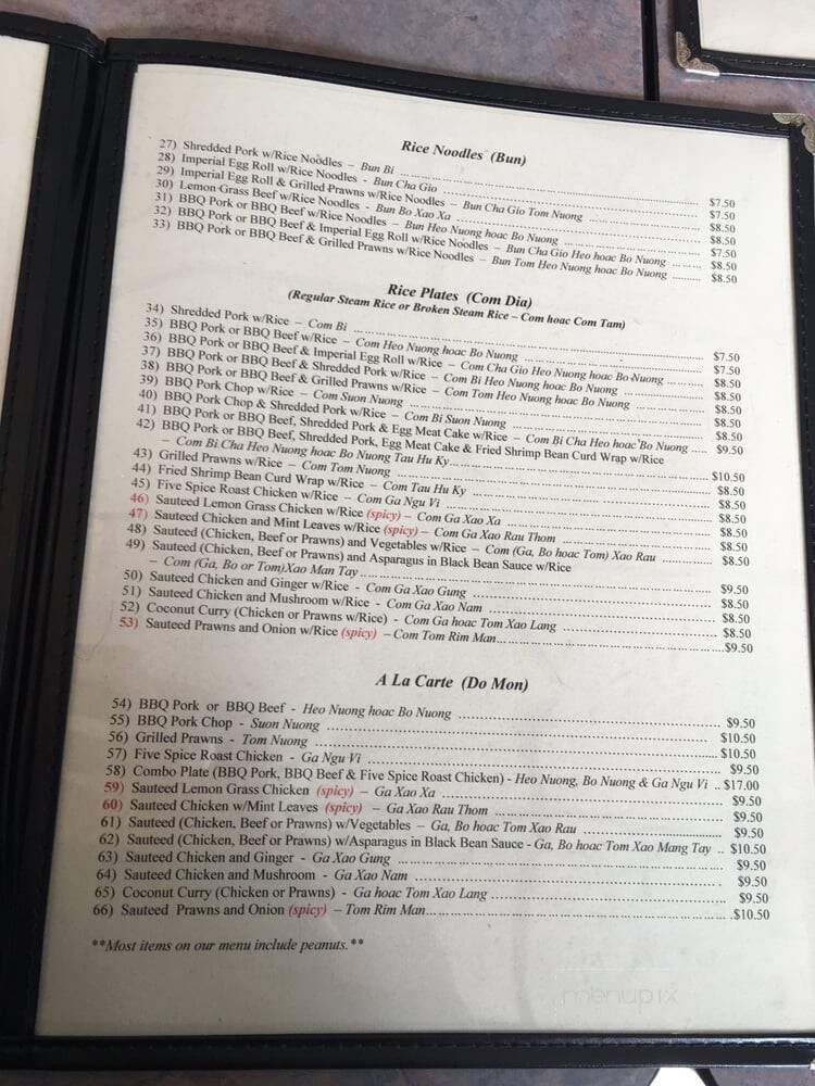 Sonny's Cafe - San Jose, CA menu_pic