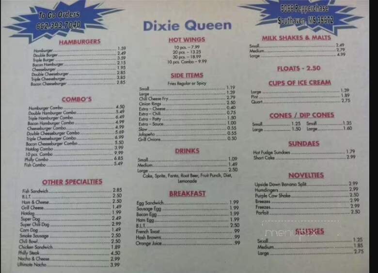 Dixie Queen - Southaven, MS