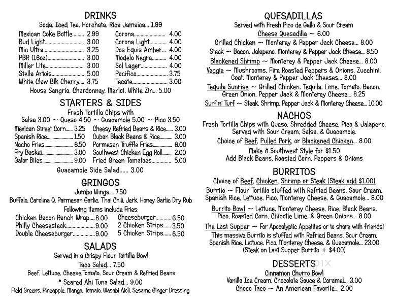 Taco Taco - Easley, SC menu_pic