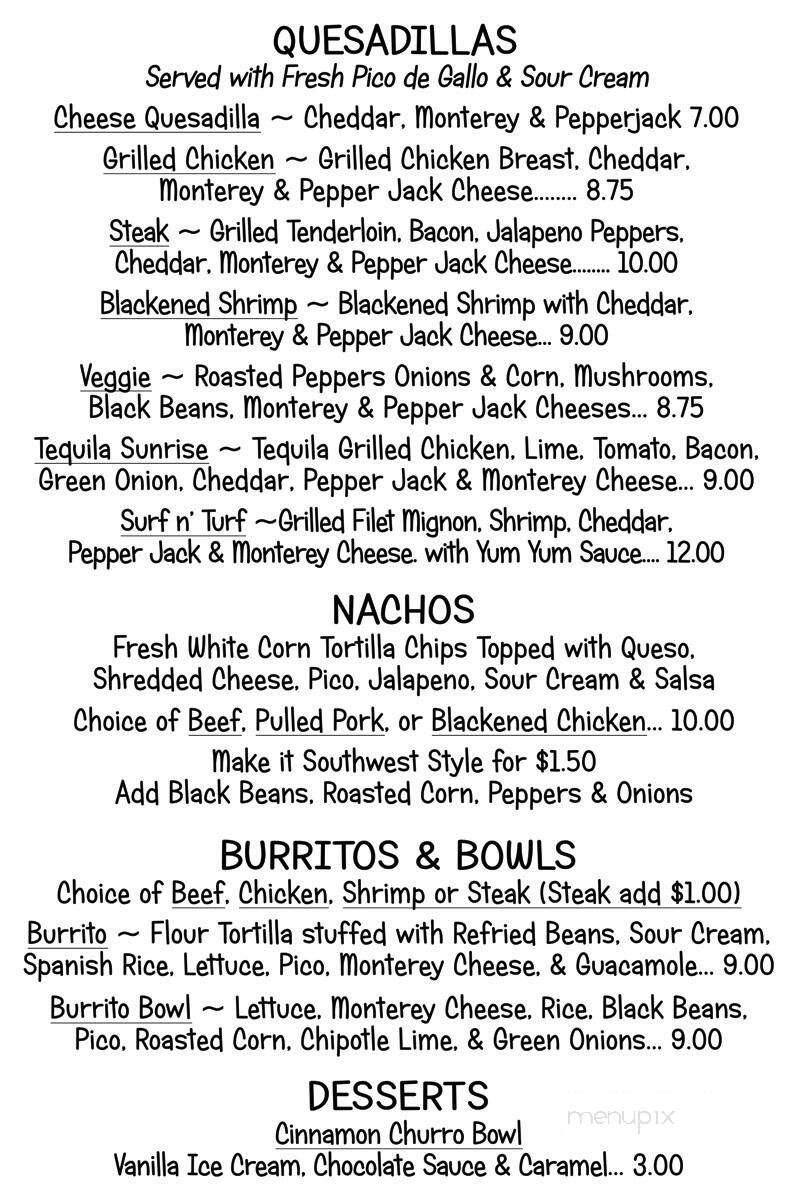 Taco Taco - Easley, SC menu_pic