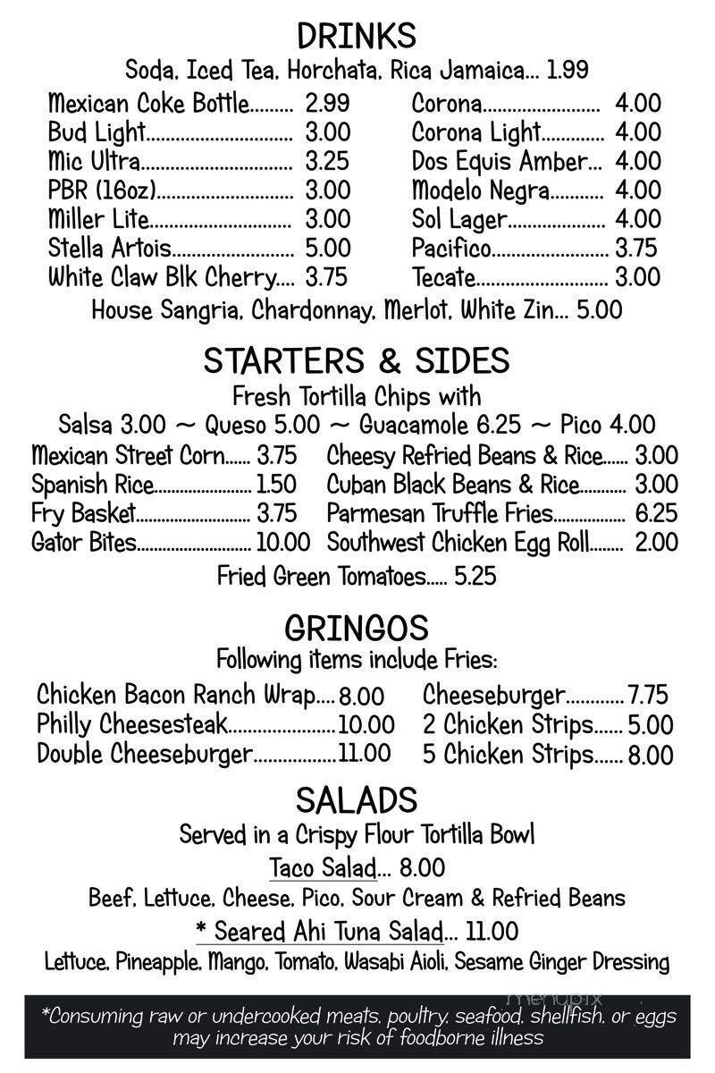 Taco Taco - Easley, SC menu_pic