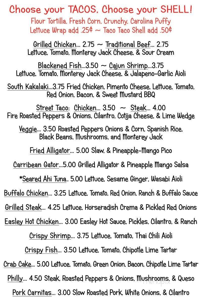 Taco Taco - Easley, SC menu_pic