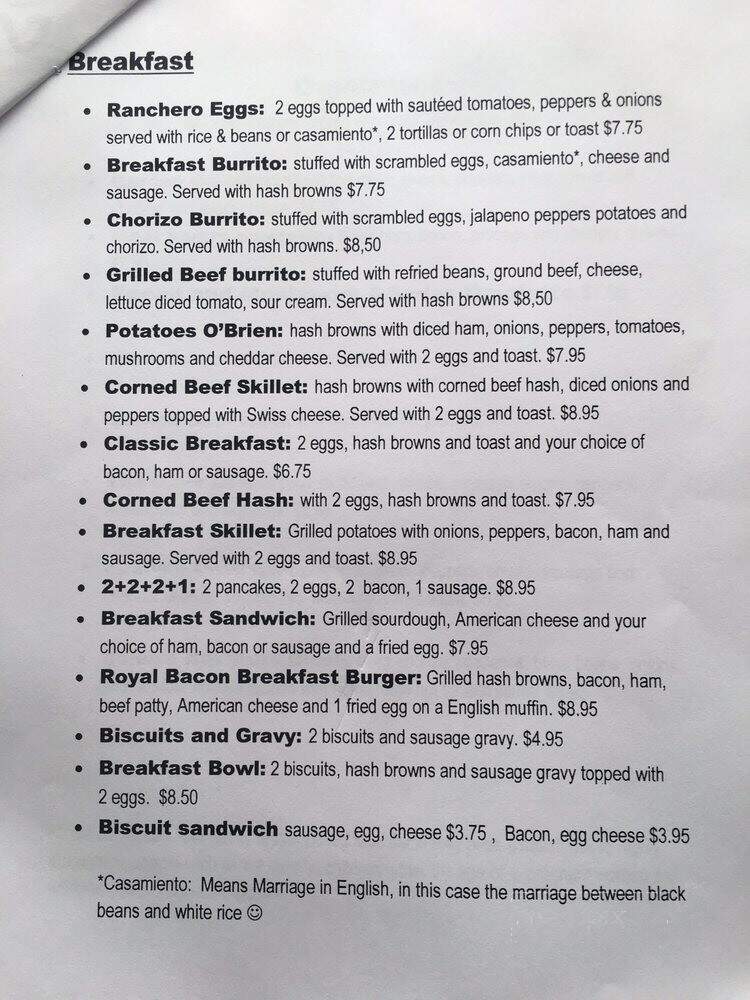 Sonia's Diner - Dickson, TN menu_pic