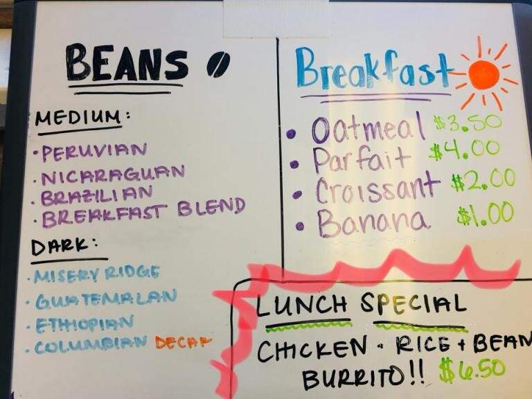 Smith Rock Coffee Roasters - Redmond, OR menu_pic
