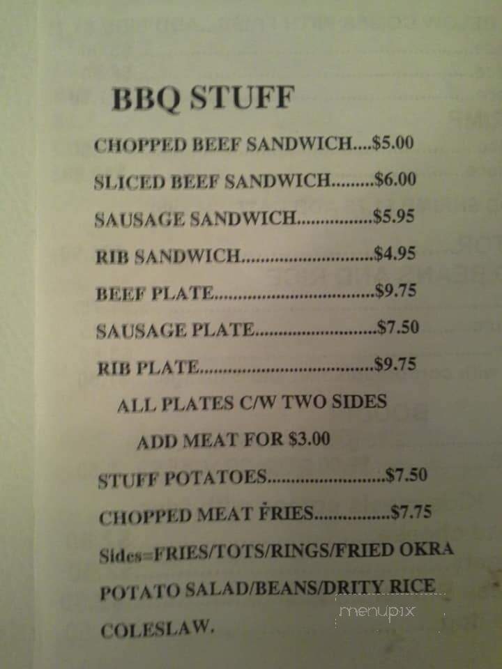 Big Mo's BBQ Shack - Navasota, TX menu_pic