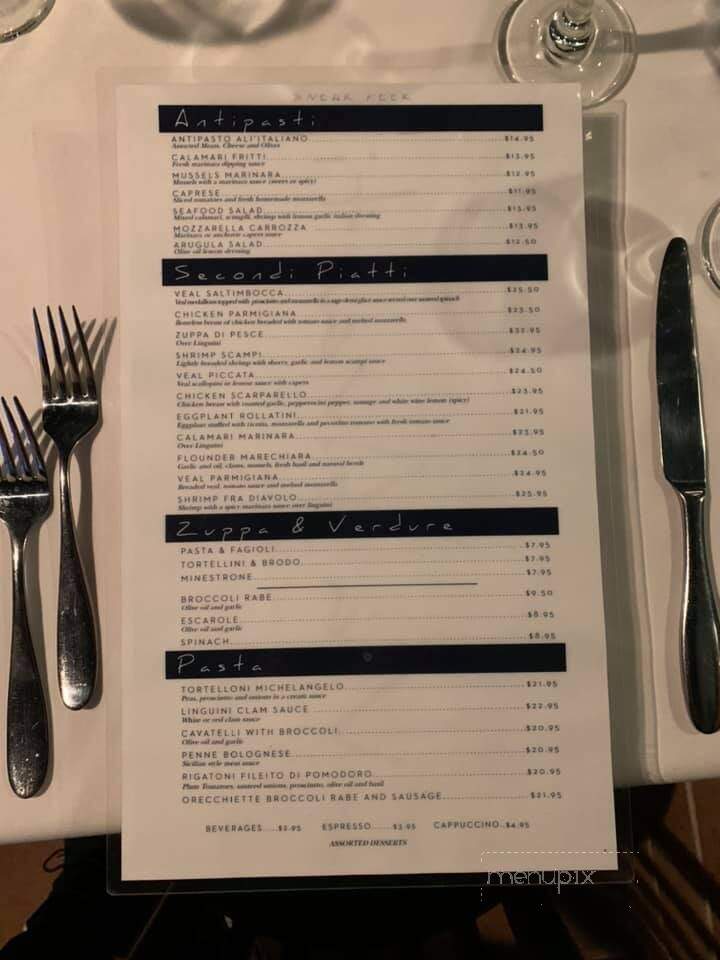 Via Avanti Restorante - Shrewsbury, NJ menu_pic