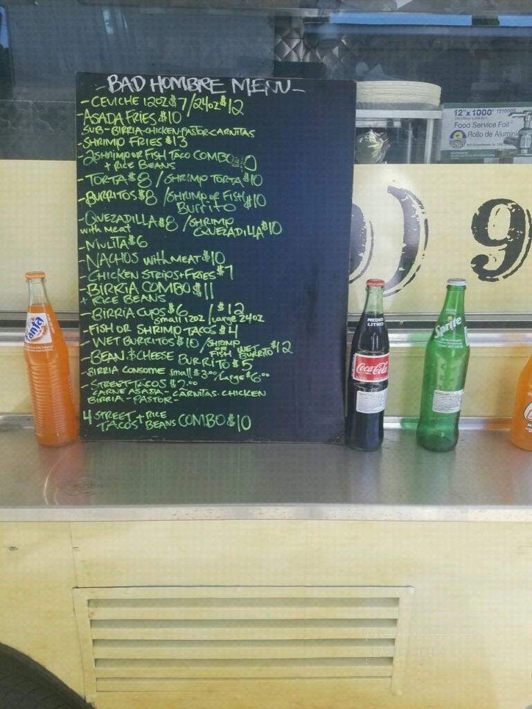 Bad Hombre Tacos - Los Angeles, CA menu_pic