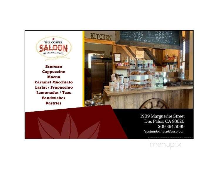 The Coffee Saloon - Dos Palos, CA menu_pic