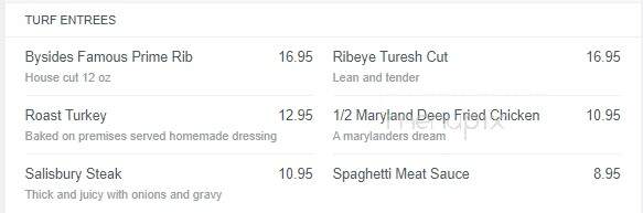 Bayside Inn - Edgewater, MD menu_pic