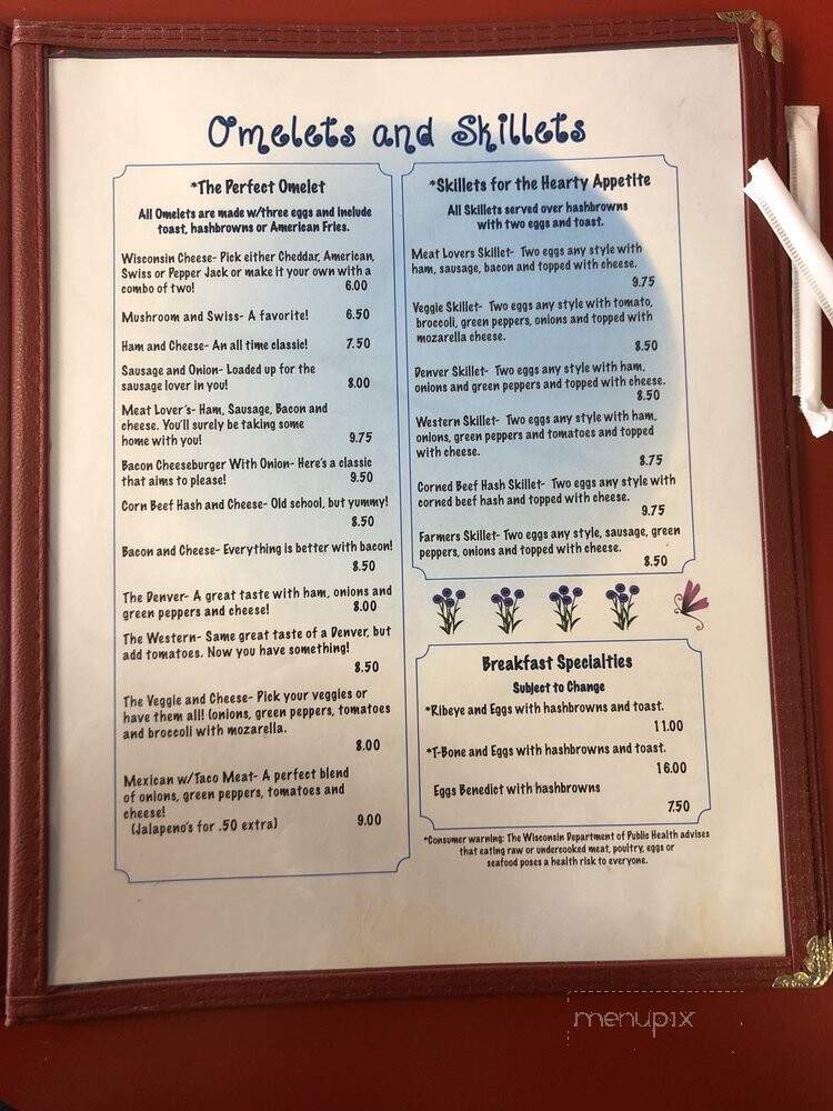 Paula's Place - Portage, WI menu_pic