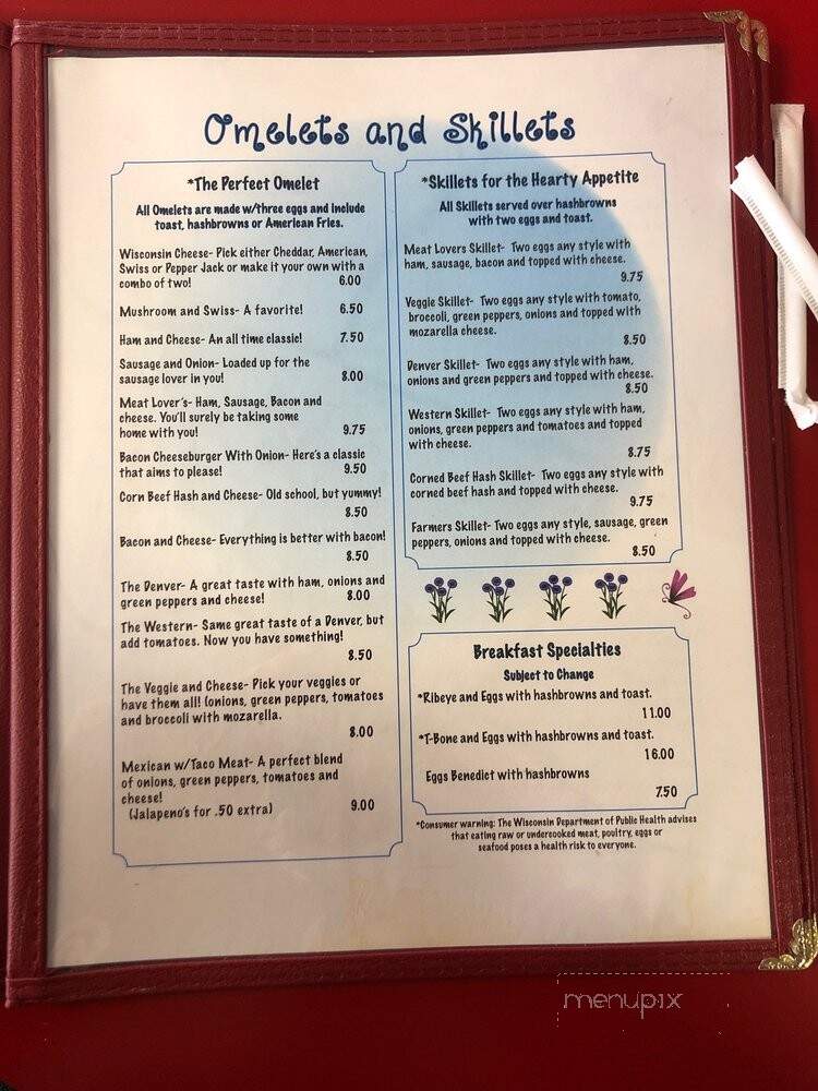 Paula's Place - Portage, WI menu_pic