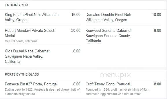 Columbia Grill & Bar at the Sheraton Portland Airport Hotel - Portland, OR menu_pic