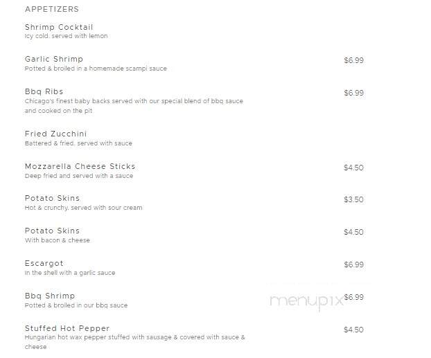 Stable Pit And Pub - Conneaut Lake, PA menu_pic