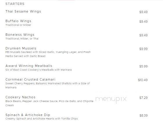 East Coast Cookery - Neptune City, NJ menu_pic