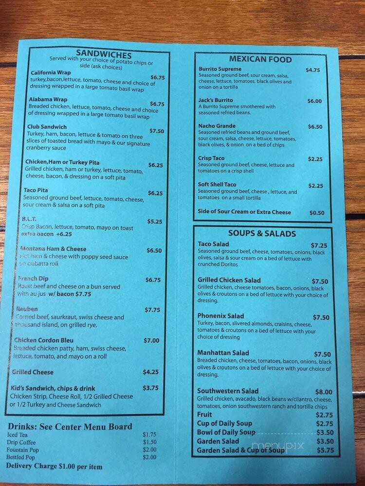 Nogan's - Manhattan, MT menu_pic